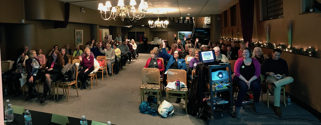 Equal Rights Amendment Informational Forum at the Rockford Women Club in 2017