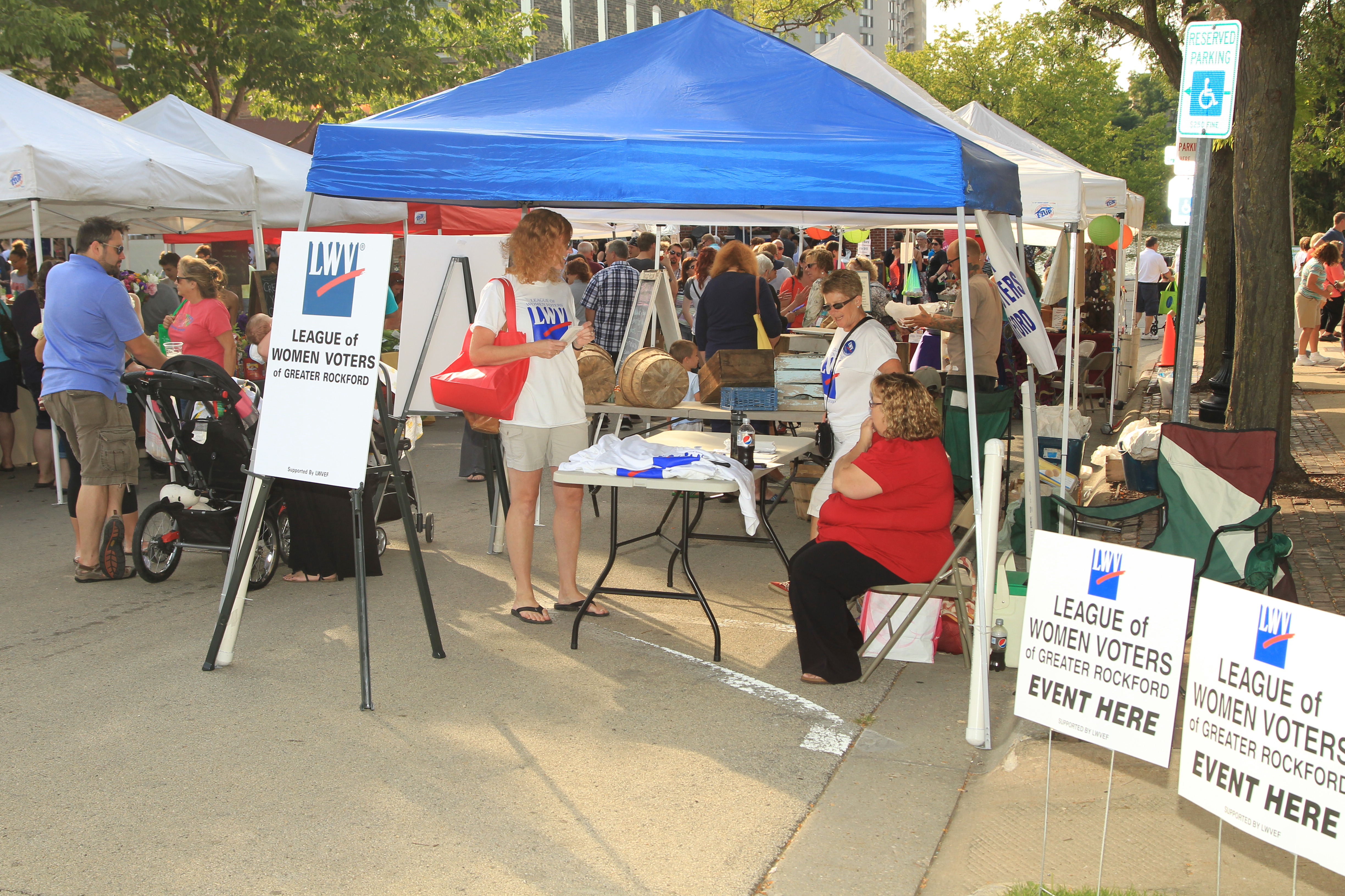 League of Women Voters of Greater Rockford participates in many activities.
