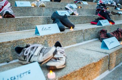 Gun Violence Victims Shoes Vigil, ©Lincoln, NB Journal-Star