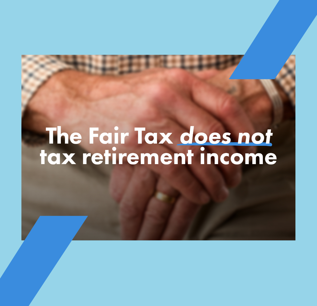 The Illinois Fair Tax does not tax retirement income.