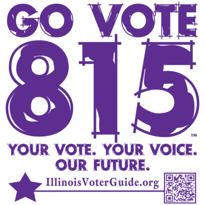 Go Vote 815 is a Northern Illinois initiative to register and educate voters to increase voter activity.