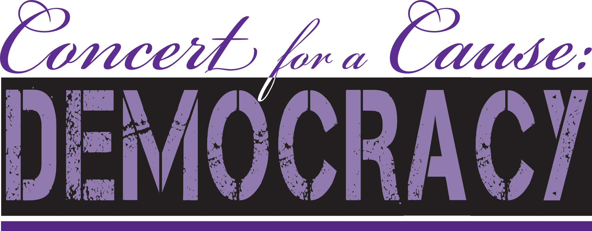 Concert for a Cause: Democracy. Wed. Oct. 15, 2025 7-9pm
